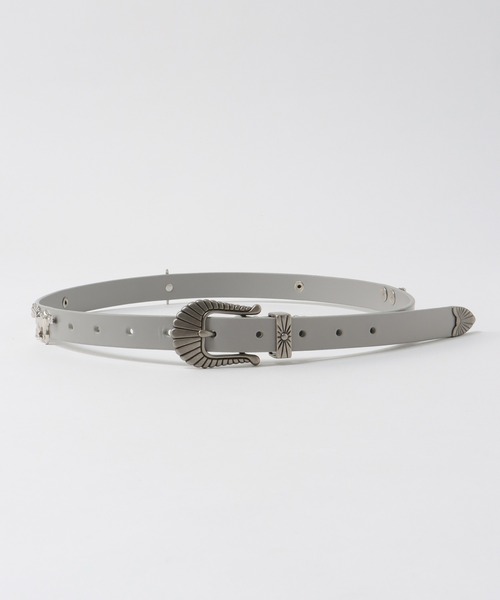 Three Four Time(スリーフォータイム)の「ウエスタンモチーフベルト(ベルト・レディース・グレー/ブラック・FREE)」の15枚目の写真