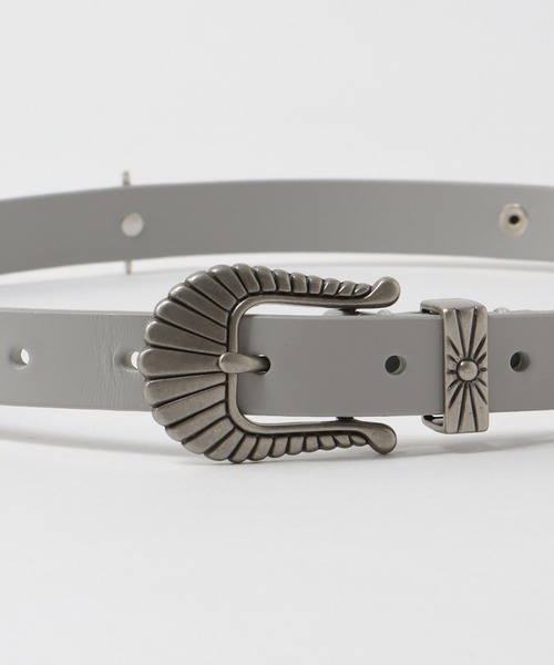 Three Four Time(スリーフォータイム)の「ウエスタンモチーフベルト(ベルト・レディース・グレー/ブラック・FREE)」の16枚目の写真