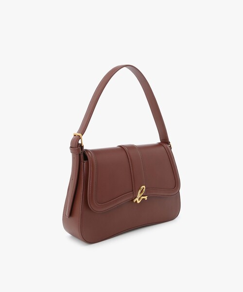 agnes b.（アニエスベー）の「レザー ミディアム ショルダーバッグ"Ingrid" ZAS04-01（ショルダーバッグ・レディース・ブラウン・FREE）」の3枚目の写真
