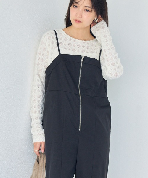 フロントファスナーサロペット