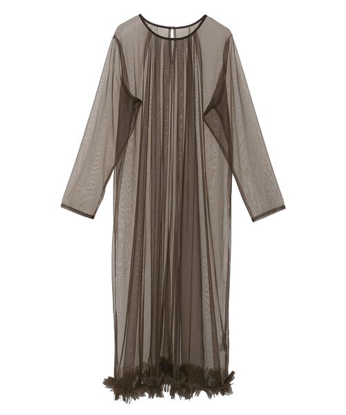 ELENCARE DUE（エレンカーレデュエ）の「・ELENCARE DUE チュールワンピース（ワンピース・レディース・ブラック/チャコールグレー/ブラウン・FREE）」の3枚目の写真