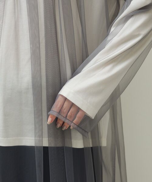 ELENCARE DUE（エレンカーレデュエ）の「・ELENCARE DUE チュールワンピース（ワンピース・レディース・ブラック/チャコールグレー/ブラウン・FREE）」の10枚目の写真