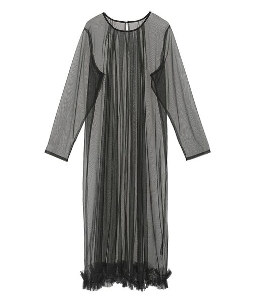 ELENCARE DUE（エレンカーレデュエ）の「・ELENCARE DUE チュールワンピース（ワンピース・レディース・ブラック/チャコールグレー/ブラウン・FREE）」の4枚目の写真