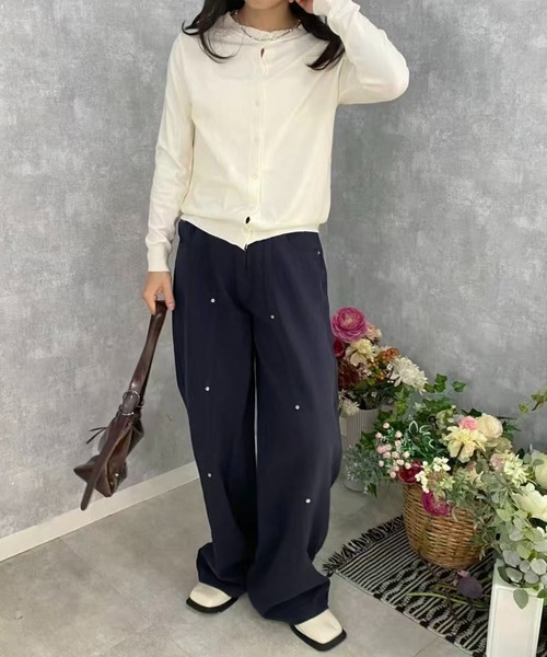 mebole(メボレ)の「ショートニットカーディガン(カーディガン/ボレロ・レディース・ブラック/アイボリー/レッド/ブルー/グレー・FREE)」の13枚目の写真