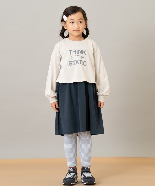 and D. petit main（アンドディープティマイン）の「【365D.】防汚フライスボーダーレギンス（その他パンツ・キッズ・サックスブルー/ブラック/サーモンピンク/グレー/ラベンダー・100cm/120cm/110cm/90cm/130cm/140cm）」の10枚目の写真