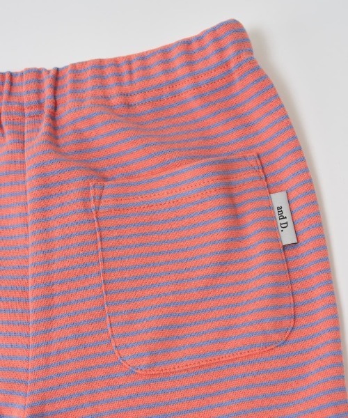 and D. petit main（アンドディープティマイン）の「【365D.】防汚フライスボーダーレギンス（その他パンツ・キッズ・サックスブルー/ブラック/サーモンピンク/グレー/ラベンダー・100cm/120cm/110cm/90cm/130cm/140cm）」の14枚目の写真