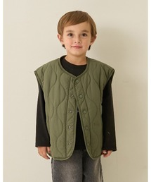 b・ROOM（ビールーム）の「【組み合わせ自由シリーズ】キルティングベスト（ベスト・キッズ）」