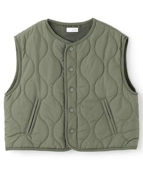 b・ROOM（ビールーム）の「【組み合わせ自由シリーズ】キルティングベスト（ベスト・キッズ・ベージュ/カーキ/ブラック/アイボリー・SMALL/MEDIUM/LARGE）」の22枚目の写真