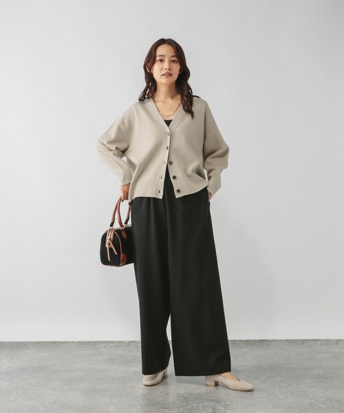 GLOBAL WORK（グローバルワーク）の「スウェットライクVネックカーディガン/571348（カーディガン/ボレロ・レディース・フューシャピンク/グリーン系その他6/グレー/ブラック/アイボリー・MEDIUM/LARGE）」の22枚目の写真