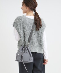 【撥水】2WAY巾着ショルダーバッグ