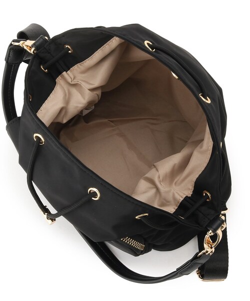 SHOO・LA・RUE(シューラルー)の「【撥水】2WAY巾着ショルダーバッグ(ショルダーバッグ・レディース・ダークグレー/ブラウン系/ブラック・00)」の16枚目の写真