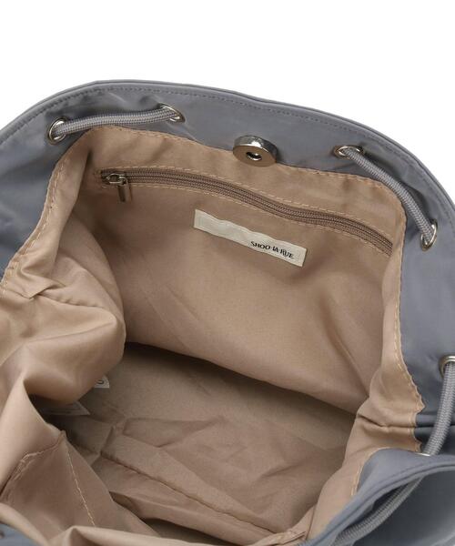 SHOO・LA・RUE(シューラルー)の「【撥水】2WAY巾着ショルダーバッグ(ショルダーバッグ・レディース・ダークグレー/ブラウン系/ブラック・00)」の20枚目の写真