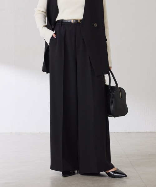 COLLAGE GALLARDAGALANTE（コラージュガリャルダガランテ）の「イージーセットアップ/2点セットアイテム/セレモニー対応/WEB限定（セットアップ・レディース・ブラック/ベージュ/グレー・FREE）」の8枚目の写真