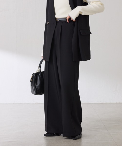 COLLAGE GALLARDAGALANTE（コラージュガリャルダガランテ）の「イージーセットアップ/2点セットアイテム/セレモニー対応/WEB限定（セットアップ・レディース・ブラック/ベージュ/グレー・FREE）」の9枚目の写真