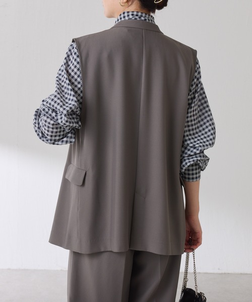 COLLAGE GALLARDAGALANTE（コラージュガリャルダガランテ）の「イージーセットアップ/2点セットアイテム/セレモニー対応/WEB限定（セットアップ・レディース・ブラック/ベージュ/グレー・FREE）」の18枚目の写真