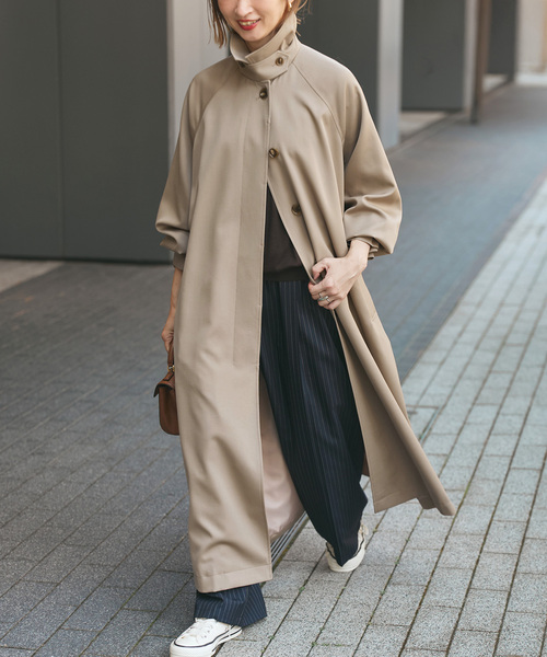 ステンカラーウールトレンチ（ステンカラーコート）｜Spick & Span