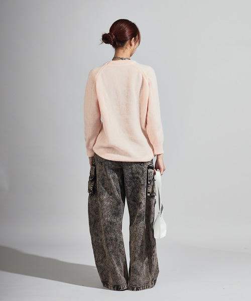 Chick（チック）の「Wide Silhouette Baggy Cargo Pants / ワイドシルエット バギーカーゴパンツ（カーゴパンツ・レディース・ブラック/ダークグレー・FREE）」の11枚目の写真
