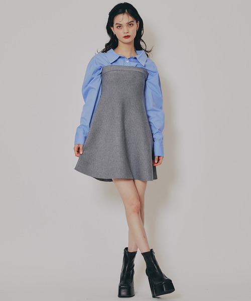 REDYAZEL(レディアゼル)の「スクエアショートブーツ(ブーツ・レディース・ブラック/オフホワイト/ダークブラウン・MEDIUM/LARGE)」の11枚目の写真