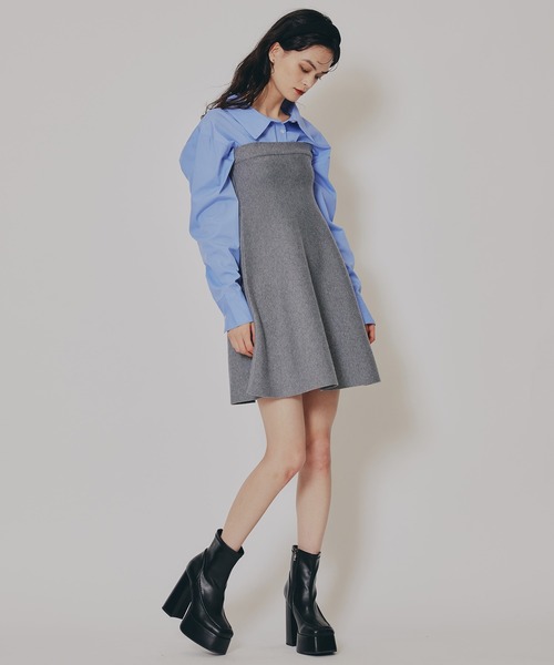 REDYAZEL(レディアゼル)の「スクエアショートブーツ(ブーツ・レディース・ブラック/オフホワイト/ダークブラウン・MEDIUM/LARGE)」の12枚目の写真