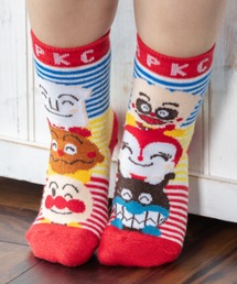 ANPANMAN KIDS COLLECTION | ニコニコレギュラーソックスしょくぱんまんカレーパンマン(ソックス/靴下)