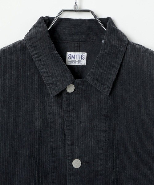 SMITH'S（スミス）の「【SMITH'S×BAYFLOW】別注コーデュロイワークジャケット（カバーオール・メンズ・ブラック・LARGE/MEDIUM）」の15枚目の写真
