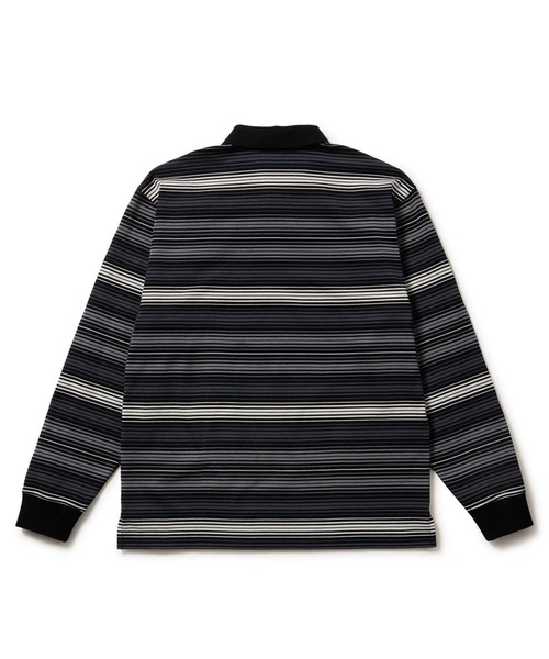 NEW ERA GOLF/ニューエラゴルフ 長袖 ラグビーシャツ ボーダー