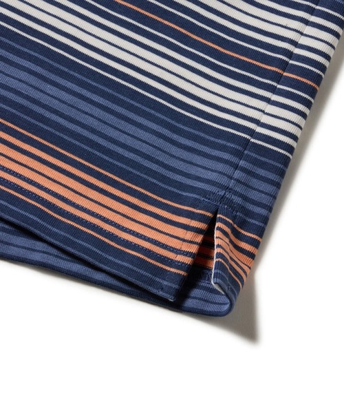 NEW ERA GOLF/ニューエラゴルフ 長袖 ラグビーシャツ ボーダー