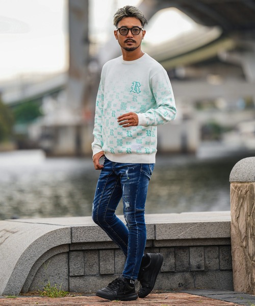 RTEGグラデーションO.Eニット（ニット/セーター）｜adamsJUGGLER