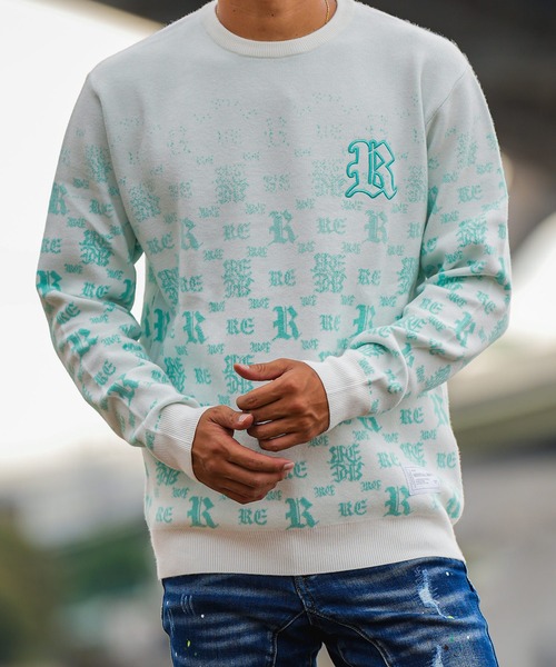 RTEG Gradation O.E knit アダムスジャグラー RTEGグラデーションO.E