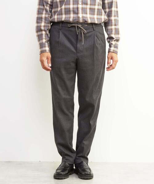 MEN'S MELROSE(メンズメルローズ)の「ツィーディージャージコンフォートパンツ(セットアップ可)(スラックス・メンズ・チャコールグレー/グレー・3/4/2)」の19枚目の写真