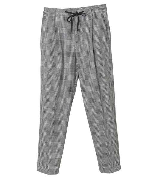 MEN'S MELROSE(メンズメルローズ)の「ツィーディージャージコンフォートパンツ(セットアップ可)(スラックス・メンズ・チャコールグレー/グレー・3/4/2)」の14枚目の写真
