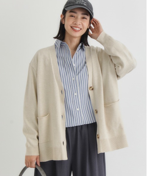 セール】【HONEYSUCKLE ROSE】Vネックニットカーディガン（シンプル