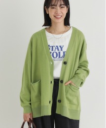 HONEYSUCKLE ROSE(ハニーサックルローズ)【レディース】「やわラク」Vネックニットカーディガン(洗濯機で洗える/毛玉ができにくい)