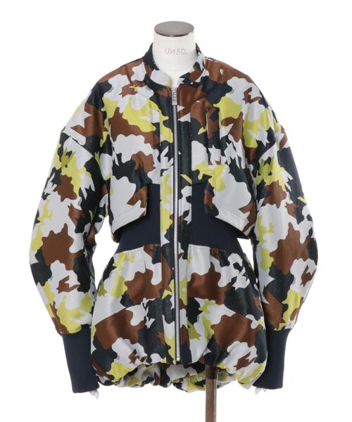 UN3D.（アンスリード）の「MIX CAMOUFLA BALLOON BZ / ミックスカモフラバルーンブルゾン（ブルゾン・レディース・ホワイト/ブラック・36/38）」の14枚目の写真