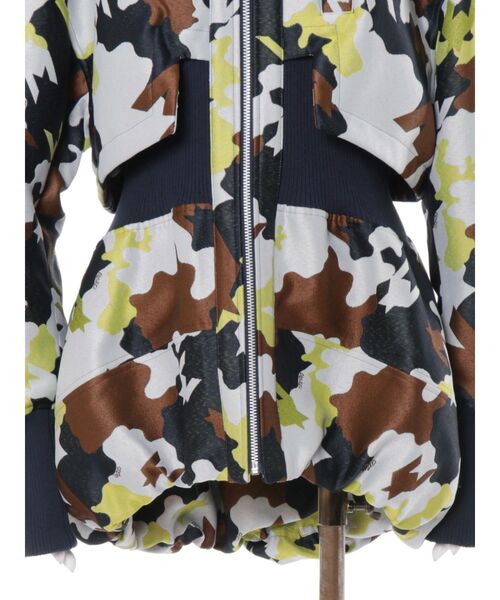 UN3D.（アンスリード）の「MIX CAMOUFLA BALLOON BZ / ミックスカモフラバルーンブルゾン（ブルゾン・レディース・ホワイト/ブラック・36/38）」の6枚目の写真