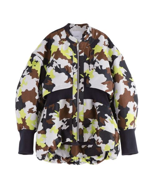 UN3D.（アンスリード）の「MIX CAMOUFLA BALLOON BZ / ミックスカモフラバルーンブルゾン（ブルゾン・レディース・ホワイト/ブラック・36/38）」の5枚目の写真