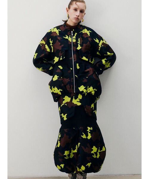 UN3D.（アンスリード）の「MIX CAMOUFLA BALLOON BZ / ミックスカモフラバルーンブルゾン（ブルゾン・レディース・ホワイト/ブラック・36/38）」の5枚目の写真