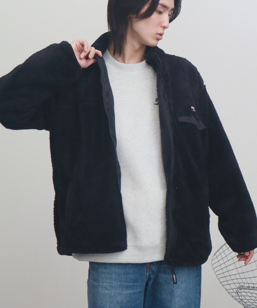 セール】【GERRY/ジェリー】ソフトボア ナイロン切替スタンドカラー