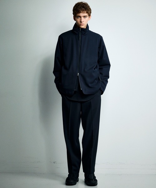 COLUMN コラム　ジャケット　38 ブラック　オケージョンスタイル COLUMN / ノンミュールウール ジップアップブルゾン＜THE COLUMN