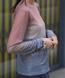 Marient | グラデーションシアーTOPS(Tシャツ/カットソー)