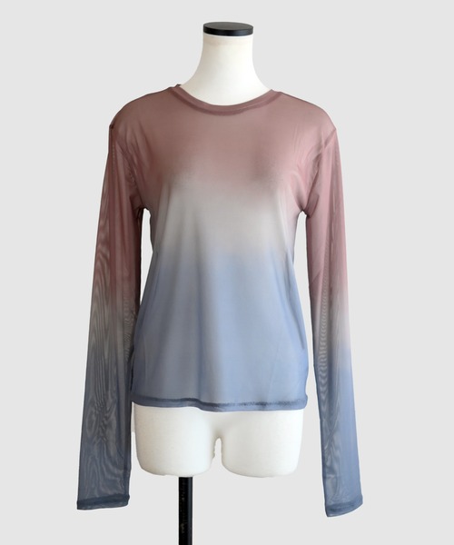 Marient(マリエント)の「グラデーションシアーTOPS(Tシャツ/カットソー・レディース・ピンク/ブラウン・FREE)」の20枚目の写真