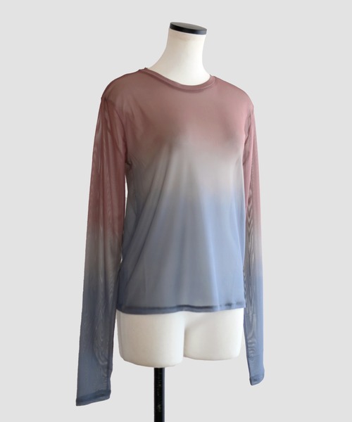 Marient(マリエント)の「グラデーションシアーTOPS(Tシャツ/カットソー・レディース・ピンク/ブラウン・FREE)」の21枚目の写真