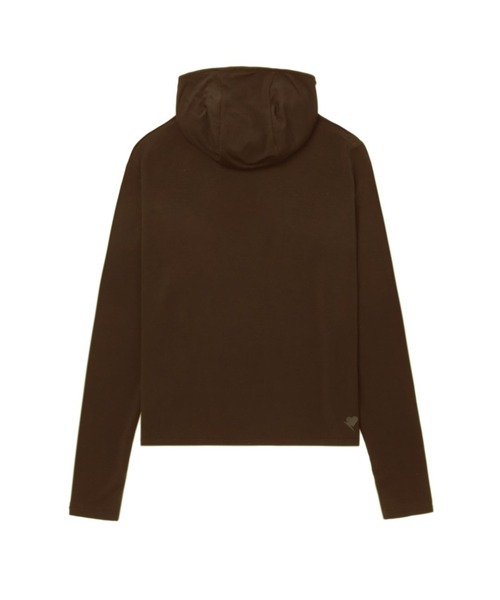 A BATHING APE（アベイシングエイプ）の「LONG SLEEVE HOODED T-SHIRT（Tシャツ/カットソー・レディース・ネイビー/ブラウン・X-SMALL/SMALL）」の3枚目の写真