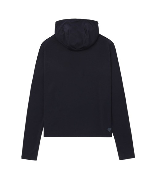 A BATHING APE（アベイシングエイプ）の「LONG SLEEVE HOODED T-SHIRT（Tシャツ/カットソー・レディース・ネイビー/ブラウン・X-SMALL/SMALL）」の4枚目の写真
