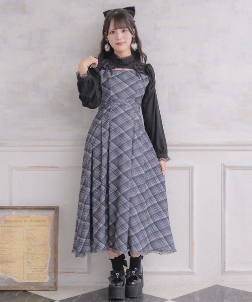 Rojita ロジータ　2025 AWデコルテ開き ロング ワンピース　OP デコルテ開きロングワンピース（ワンピース）｜ROJITA（ロジータ）の