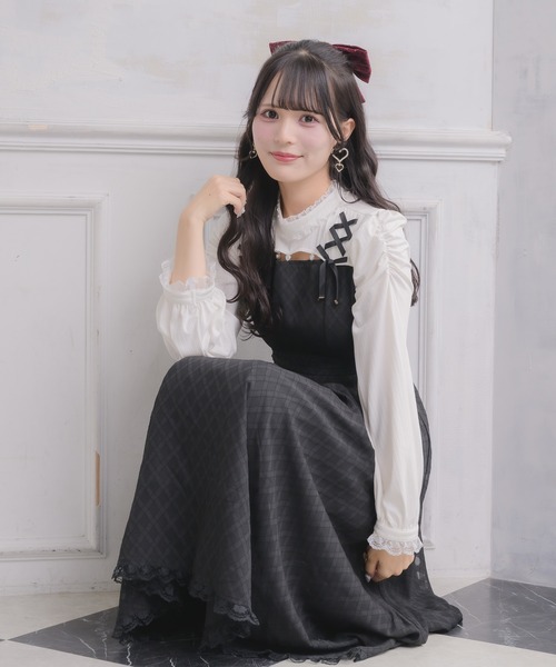 デコルテ開きロングワンピース（ワンピース）｜ROJITA（ロジータ）の