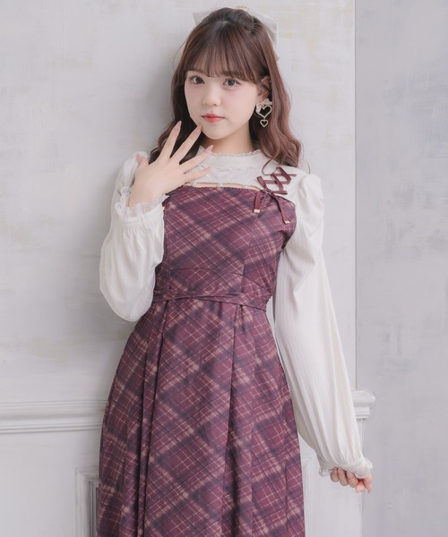 デコルテ開きロングワンピース（ワンピース）｜ROJITA（ロジータ）の