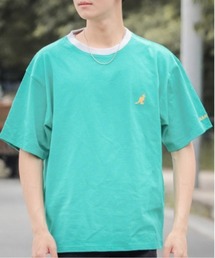 【RES】【KANGOL】刺繍ビッグサイズ リンガークルーネックTシャツ