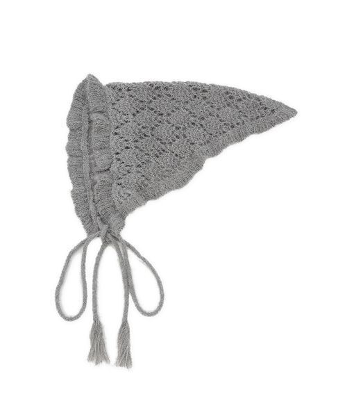 LILY BROWN（リリーブラウン）の「スノーニットバブーシュカ（その他ヘアアクセサリー・レディース・ホワイト/ライトブルー/グレー・F）」の5枚目の写真