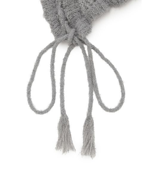 LILY BROWN（リリーブラウン）の「スノーニットバブーシュカ（その他ヘアアクセサリー・レディース・ホワイト/ライトブルー/グレー・F）」の7枚目の写真